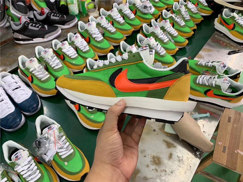 PK God Sacai X Nike LDV Waffle Green Multi retail matearials ready to ship